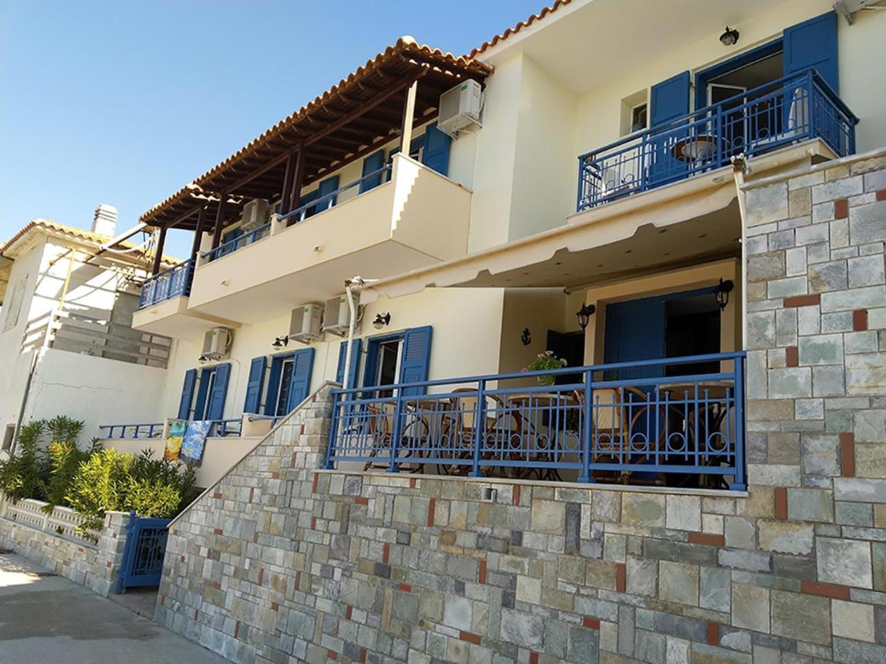 Hotel Kyma Skala Eresou Bagian luar foto