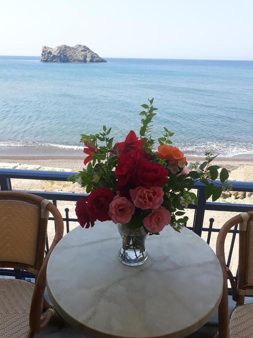 Hotel Kyma Skala Eresou Bagian luar foto